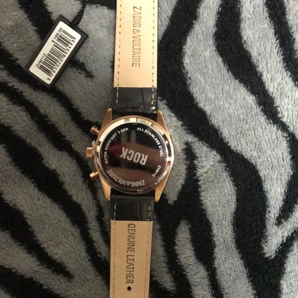 Zadig & Voltaire genuine leather watch